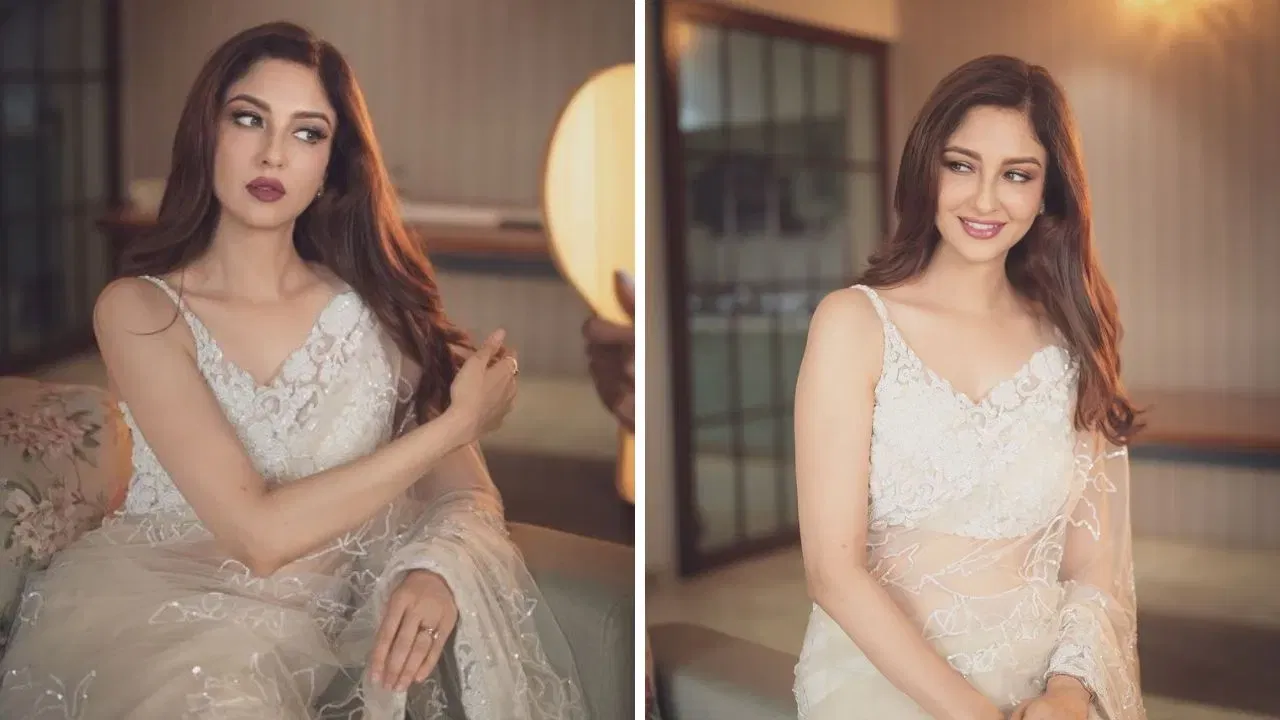 যদি আপুনি এটা অফিচিয়েল ইভেণ্টৰ বাবে এক উৎকৃষ্ট ৰূপ সৃষ্টি কৰিব বিচাৰে, তেনেহ'লে আপুনি সৌম্য টণ্ডনৰ এই শাৰীখনৰ লুকচো অনুসৰণ কৰিব পাৰে। অভিনেত্ৰীগৰাকীয়ে বগা ৰঙৰ নেট শাৰী পিন্ধি থকা দেখা গৈছে, য'ত পাতল এম্ব্ৰইডাৰী আছে। যদি আপুনি এই ধৰণৰ শাৰীৰ সৈতে মুকুতাৰ গহনাৰ সৈতে পিন্ধে এক সুন্দৰ ৰূপ পাব।
