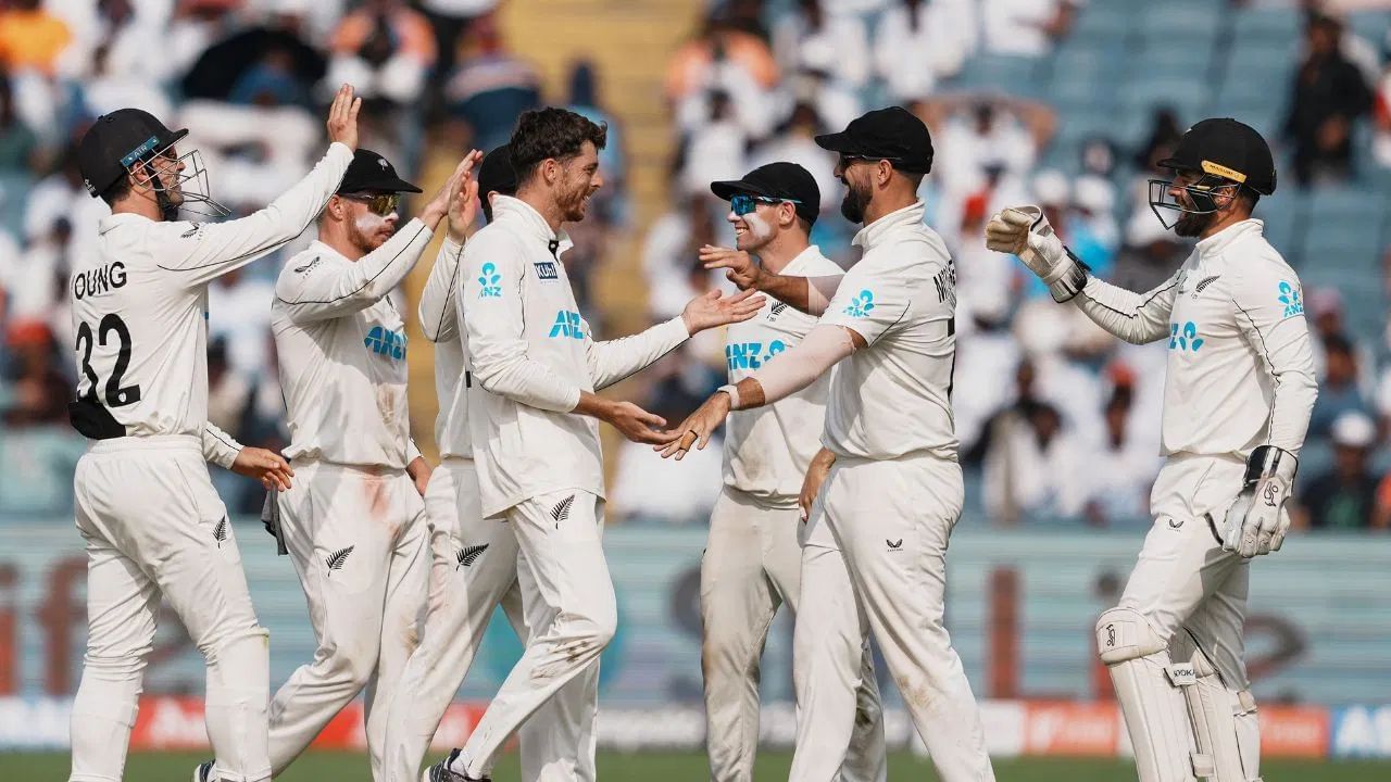 ভাৰতৰ দৰ্প চূৰ্ণ কৰি পুনেত ইতিহাস নিউজিলেণ্ডৰঃ ভংগ ভাৰতৰ ১২ বছৰীয়া ধাৰা ভাৰতৰ দৰ্প চূৰ্ণ কৰি পুনেত ইতিহাস নিউজিলেণ্ডৰঃ ভংগ ভাৰতৰ ১২ বছৰীয়া ধাৰা