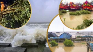 Cyclone Dana: ১২০ কিলোমিটাৰ গতিবেগ, প্ৰচণ্ড বৰষুণ, উভালি পৰিছে গছ… বিধ্বংসী ৰূপ ধাৰণ কৰিছে ‘ডানা’ই