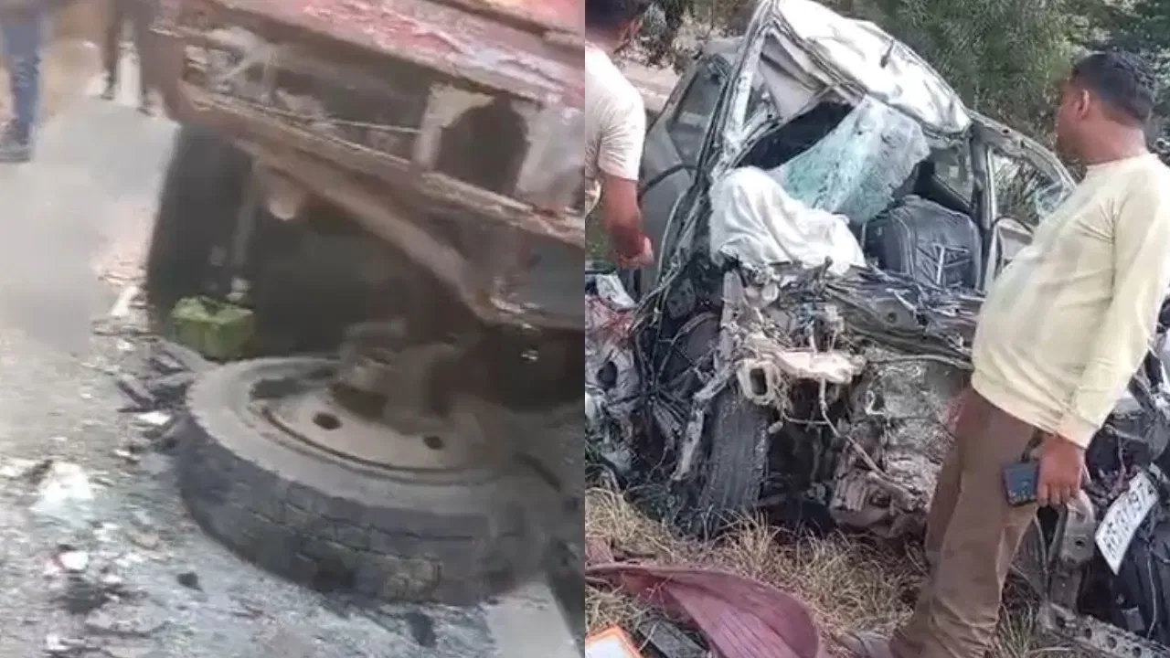 শোকাৱহ! ৰখাই থোৱা ট্ৰাকত তীব্ৰবেগী বাহনৰ প্ৰচণ্ড খুন্দা, একেটা পৰিয়ালৰে ৫জনৰ মৃত্যু শোকাৱহ! ৰখাই থোৱা ট্ৰাকত তীব্ৰবেগী বাহনৰ প্ৰচণ্ড খুন্দা, একেটা পৰিয়ালৰে ৫জনৰ মৃত্যু
