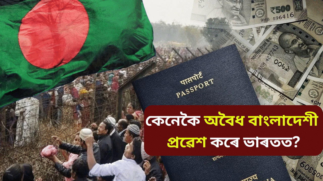 কিমান টকাৰ বিনিময়ত, কেনেকৈ অবৈধ বাংলাদেশীয়ে প্ৰৱেশ কৰিব পাৰে ভাৰতত? ভয়ংকৰ তথ্য পোহৰলৈ কিমান টকাৰ বিনিময়ত, কেনেকৈ অবৈধ বাংলাদেশীয়ে প্ৰৱেশ কৰিব পাৰে ভাৰতত? ভয়ংকৰ তথ্য পোহৰলৈ