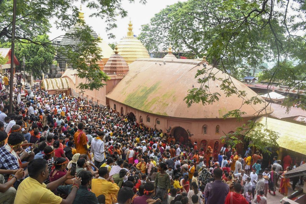 Devotees At Kamakhya Temple