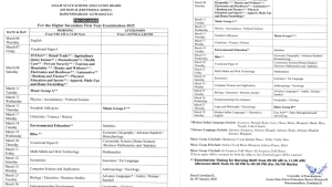 Hs 1st Year Exam