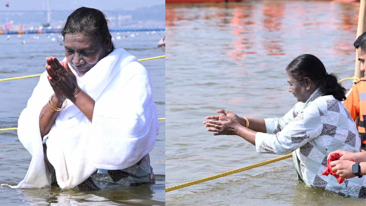 মহাকুম্ভত স্নান কৰিলে ৰাষ্ট্ৰপতি দ্ৰৌপদী মুৰ্মুৱেঃ সামাজিক মাধ্যম যোগে দিলে এই বাৰ্তা