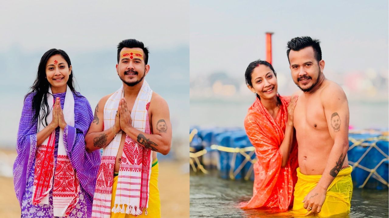 সুখেৰে বৈবাহিক জীৱনৰ তিনিটা বছৰ পাৰ কৰিছে ভৃগু আৰু প্ৰিয়ম পল্লৱীয়ে। ১ মাৰ্চত বৈবাহিক জীৱনৰ ৪ টা বছৰ সম্পূৰ্ণ কৰিব দুয়ো। হাতত হাত ধৰি সুখেৰে বৈবাহিক জীৱনত আগুবাঢ়ি গৈছে ভৃগু-প্ৰিয়মে। (Image Credit source:Vreegu Kashyap Musical)