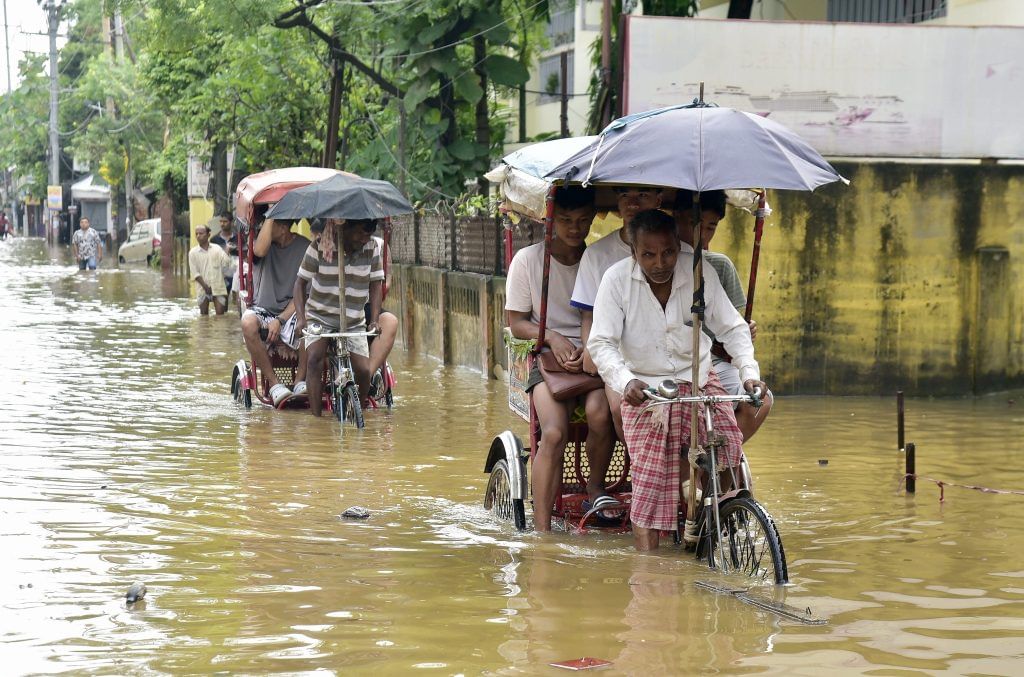 Weather: Waterlogging After Rain In Guwahati
