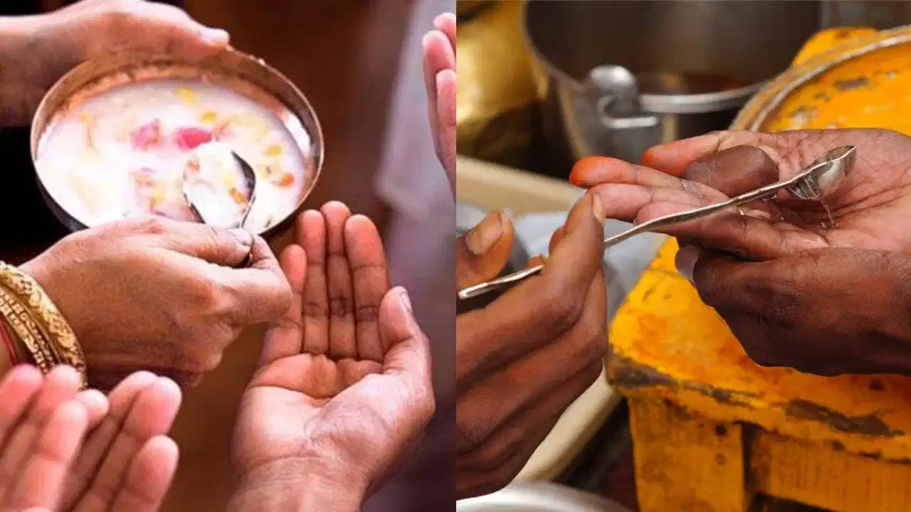 ভগৱানৰ প্ৰসাদ কিয় বাওঁহাতেৰে আগবঢ়াব বা গ্ৰহণ কৰিব নালাগে? ইয়াৰ আঁৰৰ ধৰ্মীয় কাৰণ জানক...