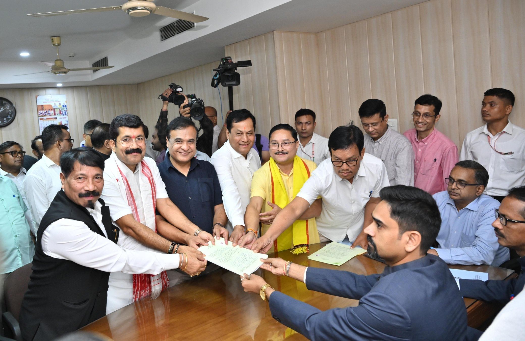 BJP candidates file nomination for Rajya Sabha polls