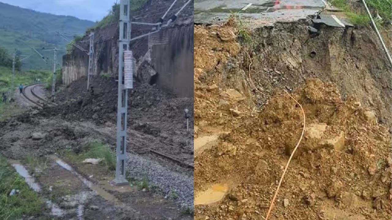 ৰাজ্যত ভূমিস্খলনৰ প্ৰকোপঃ বাতিল কেইবাখনো ৰে’ল, যাতায়ত-পৰিবহনতো বিঘিনি ৰাজ্যত ভূমিস্খলনৰ প্ৰকোপঃ বাতিল কেইবাখনো ৰে’ল, যাতায়ত-পৰিবহনতো বিঘিনি