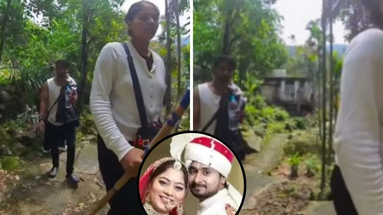 বগা টি-চাৰ্ট, আগে আগে সোণম, পিছে পিছে ৰাজা…পৰ্যটকৰ কেমেৰাত বন্দী হত্যাকাণ্ডৰ পূৰ্বৰ ভিডিঅ’ বগা টি-চাৰ্ট, আগে আগে সোণম, পিছে পিছে ৰাজা…পৰ্যটকৰ কেমেৰাত বন্দী হত্যাকাণ্ডৰ পূৰ্বৰ ভিডিঅ’