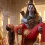 এবাৰ প্ৰজাপতি দক্ষই নিজৰ ঘৰত যজ্ঞৰ আয়োজন কৰি সকলোকে নিমন্ত্ৰণ জনাইছিল। কিন্তু তেওঁ শিৱক নিমন্ত্ৰণ কৰা নাছিল। পিছে সতীয়ে নিমন্ত্ৰণ অবিহনে ভগৱান শিৱৰ সৈতে পিতৃৰ যজ্ঞত অংশগ্ৰহণ কৰিবলৈ গৈছিল। তাত উপস্থিত হোৱাৰ লগে লগে পিতৃয়ে ভগৱান শিৱক বহুত অপমান কৰিলে।