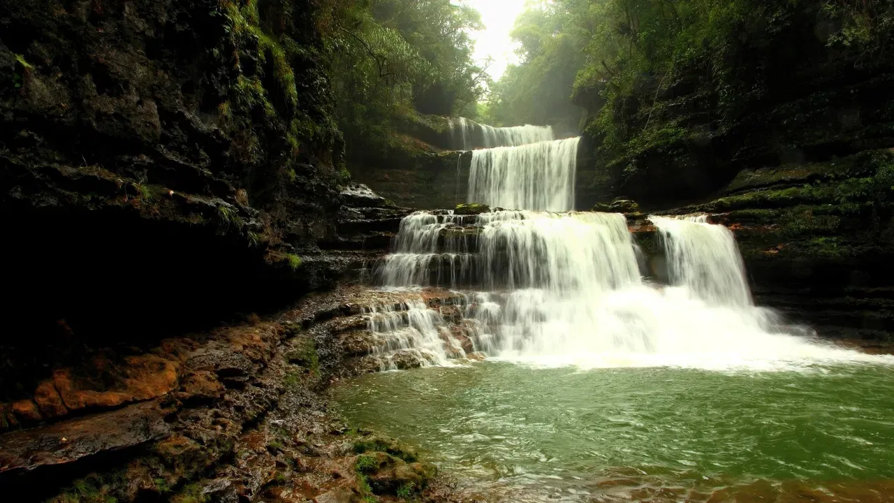 Meghalaya 1Wei sawdong Falls: ৱে চাওদং জলপ্ৰপাত গুৱাহাটীৰ পৰা প্ৰায় ১৪৮ কিলোমিটাৰ দূৰত অৱস্থিত। এই ঠাইত উপস্থিত হ'বলৈ প্ৰায় ৪-৫ ঘন্টা সময় লাগিব। ইয়াৰোপৰি ৪০-৪৫ মিনিটৰ ট্ৰেকিঙৰ পাছতহে আপুনি এই ধুনীয়া জলপ্ৰপাতটোৰ সৌন্দৰ্য উপভোগ কৰিব পাৰিব।