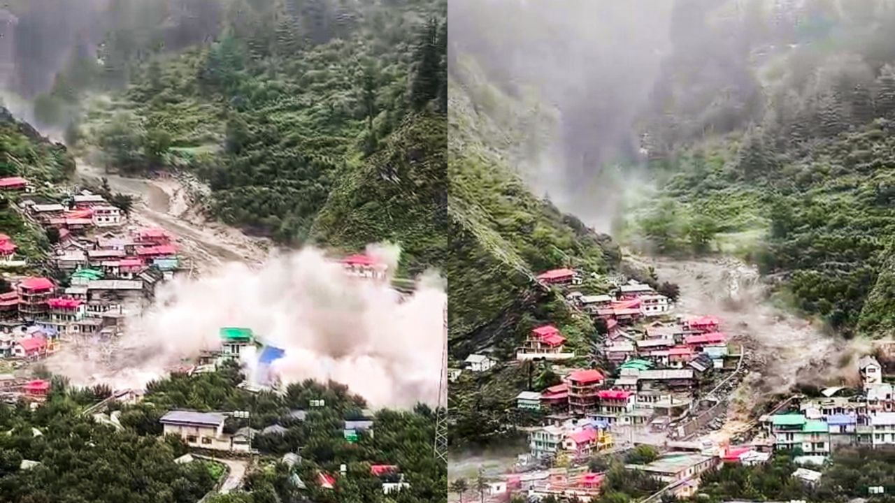 ২০ ছেকেণ্ডত সকলো ধ্বংস, উত্তৰকাশীৰ ধৰালীত ডাৱৰ বিস্ফোৰণ, ৬০ জন লোক নিৰুদ্দেশ…