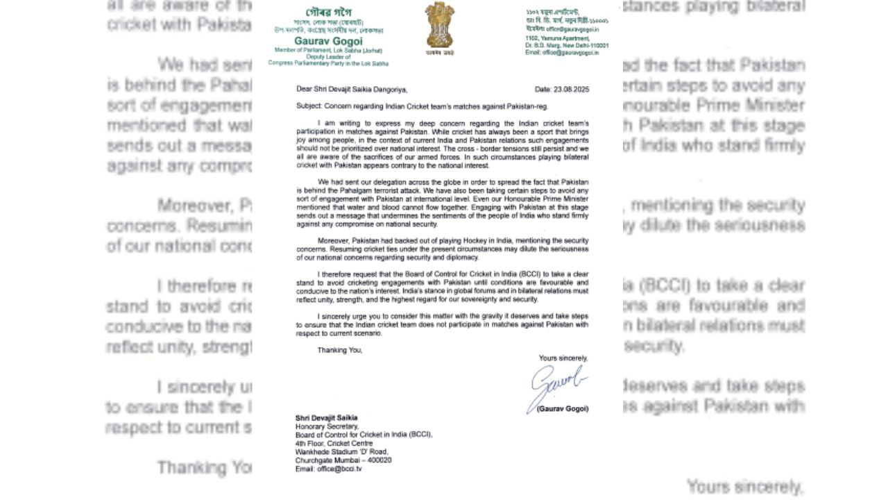 Gaurav Gogoi Letter
