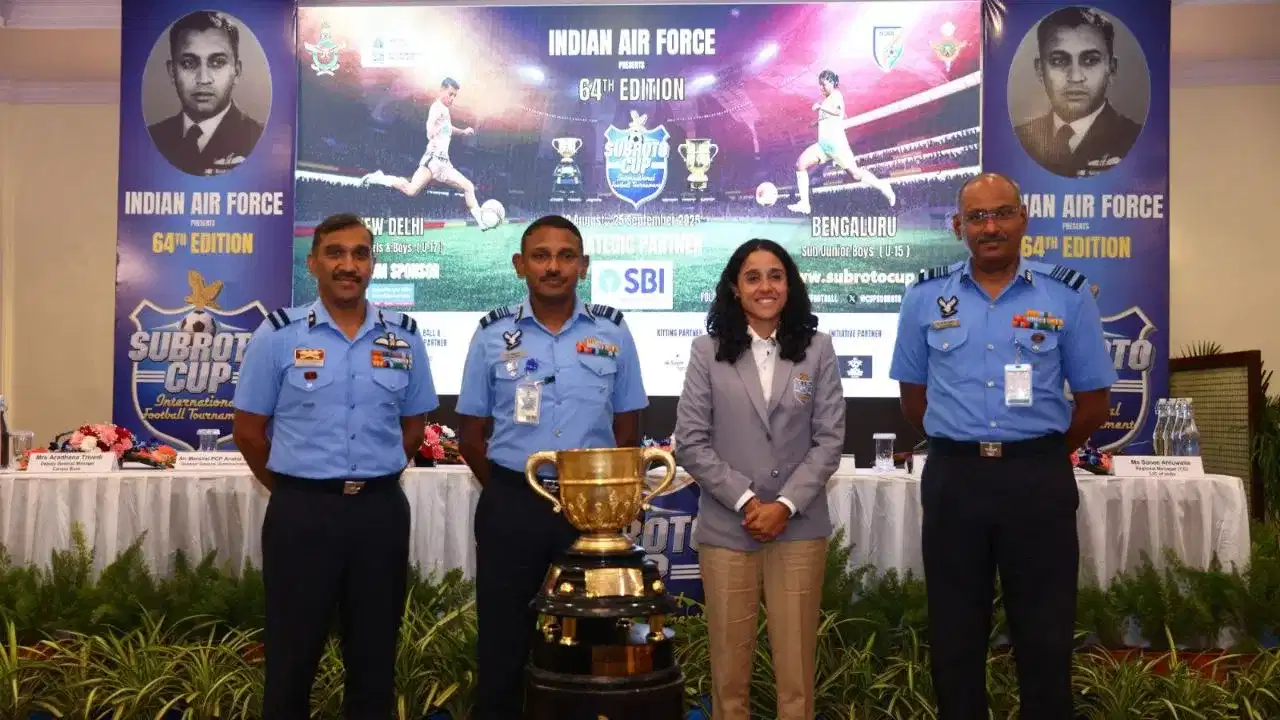 Subroto Cup: সুব্ৰত কাপৰ পুনৰ অংশীদাৰ TV9 Network, উৎকৃষ্ট প্ৰদৰ্শন কৰাসকলে পাব জাৰ্মানীত প্ৰশিক্ষণ সুযোগ Subroto Cup: সুব্ৰত কাপৰ পুনৰ অংশীদাৰ TV9 Network, উৎকৃষ্ট প্ৰদৰ্শন কৰাসকলে পাব জাৰ্মানীত প্ৰশিক্ষণ সুযোগ