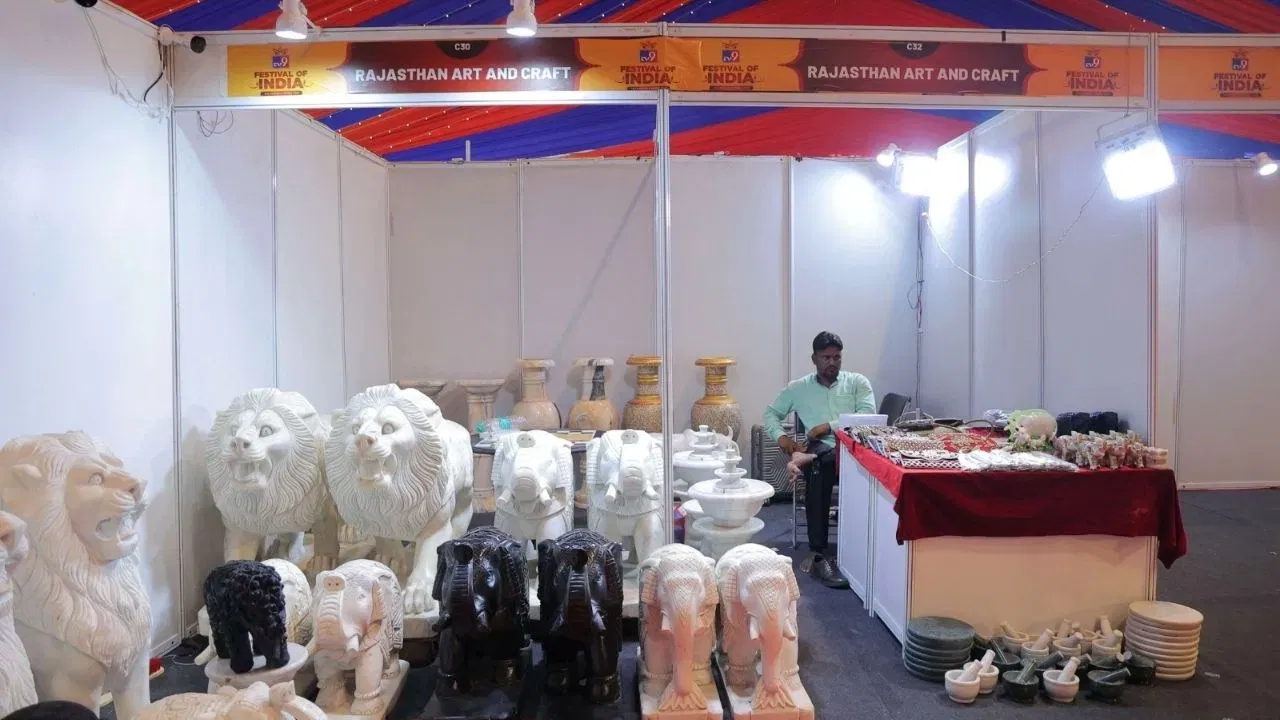এই ফেষ্টিভেলত হস্তশিল্পৰ ষ্টলও স্থাপন কৰা হৈছে। যদি আপুনি ঘৰত প্ৰাচীনৰ স্পৰ্শ দিব বিচাৰিছে তেন্তে ইয়াৰ পৰা মূৰ্তি ক্ৰয় কৰিব পাৰে। ভাৰতীয় টিভি৯ ফেষ্টিভেলত ৰাজস্থান আৰ্ট এণ্ড ক্ৰাফ্টৰ ষ্টলত আপুনি বিভিন্ন ধৰণৰ সজাই থোৱা বস্তু পাব।