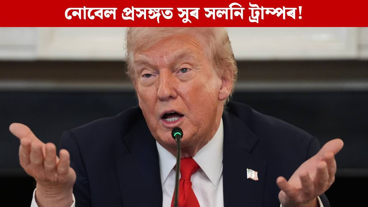 বিচৰাই নাছিল নোবেল! শান্তিৰ নোবেল ঘোষণাৰ পিছতে সুৰ সলনি ট্ৰাম্পৰ, মাচাদোক লৈ কৰিলে এনে মন্তব্য বিচৰাই নাছিল নোবেল! শান্তিৰ নোবেল ঘোষণাৰ পিছতে সুৰ সলনি ট্ৰাম্পৰ, মাচাদোক লৈ কৰিলে এনে মন্তব্য