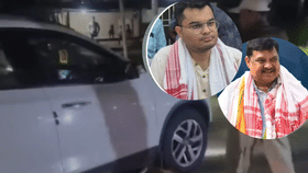 সাংসদ পিতৃৰ VIP বাহন ব্যৱহাৰ কৰি মেঘালয় আৰক্ষীৰ ৰোষত তাঞ্জিল