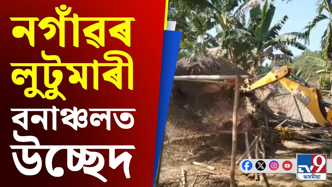 নগাঁৱৰ লুটুমাৰী বনাঞ্চলৰ ৭৯৫ হেক্টৰ ভূমিত চলিল সৰ্ববৃহৎ উচ্ছেদ অভিযান