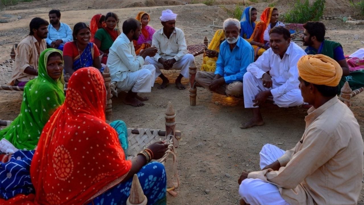 Image Of An Indian Village