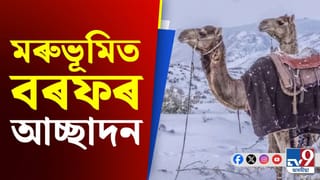 আচৰিত দৃশ্য! গৰম মৰুভূমিত তুষাৰপাতে গঢ়িলে অভিলেখ…