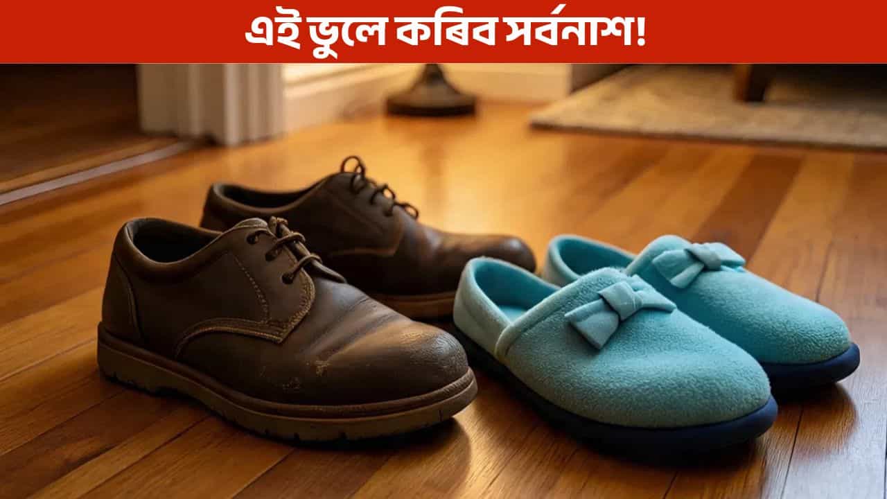 পাকঘৰৰ লগতে এইবোৰ স্থানত ভুলতো নিনিব জোতা-চেণ্ডেল, দৰিদ্ৰতাই দেখা দিব আপোনাক! পাকঘৰৰ লগতে এইবোৰ স্থানত ভুলতো নিনিব জোতা-চেণ্ডেল, দৰিদ্ৰতাই দেখা দিব আপোনাক!