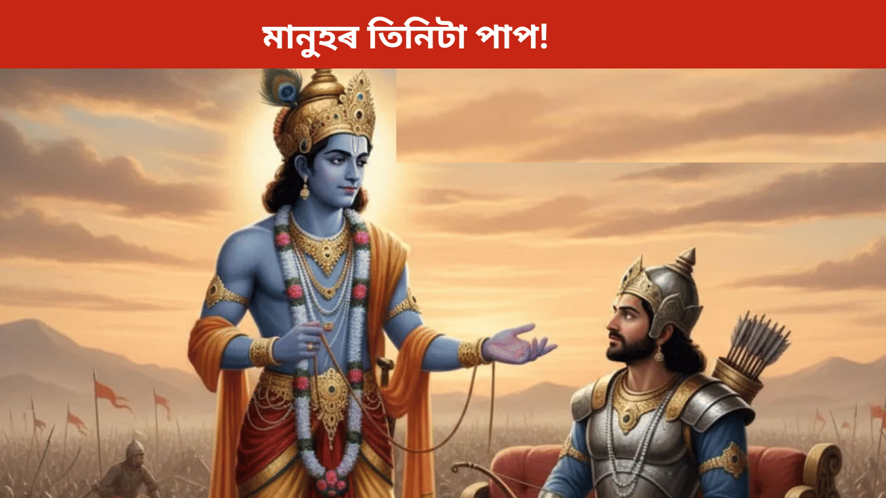 Geeta: ধ্বংস হ’ব জীৱন! কেতিয়াও নকৰিব এই ৩টা মহাপাপ, গীতাৰ পৰা জানক সকলো…