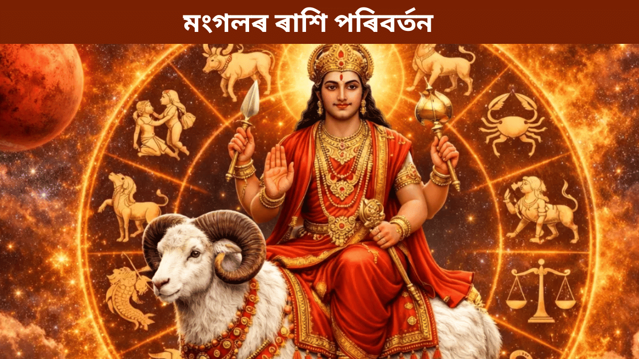 মংগলৰ ৰাশি পৰিবৰ্তন! ধনৰ পৰা চাকৰিলৈ, এই ৫ ৰাশিৰ হব সকলোতে উন্নতি...