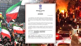 অতি শীঘ্ৰে ইৰাণ এৰক...নাগৰিকৰ বাবে পৰামৰ্শ জাৰি ভাৰতীয় দূতাবাসৰ