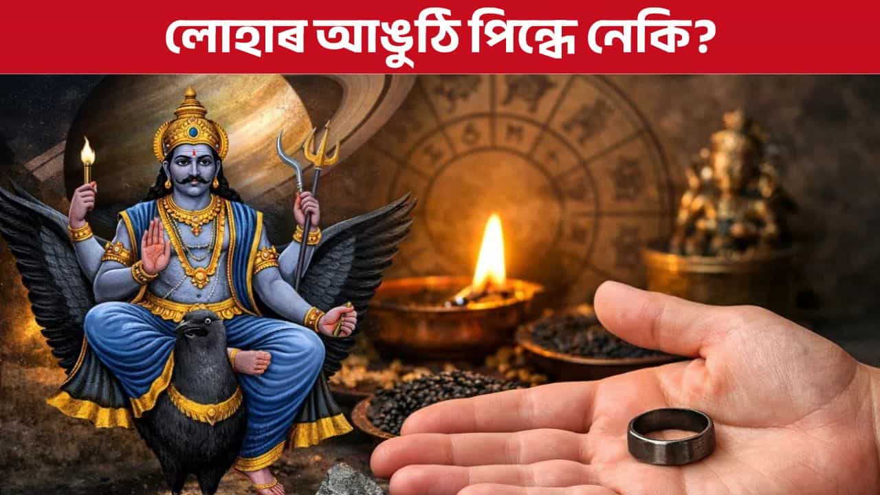 লোহাৰ আঙুঠি পিন্ধিলে হ্ৰাস পায় শনিৰ প্ৰকোপ! জ্যোতিষীয়ে কলে এইদৰে...