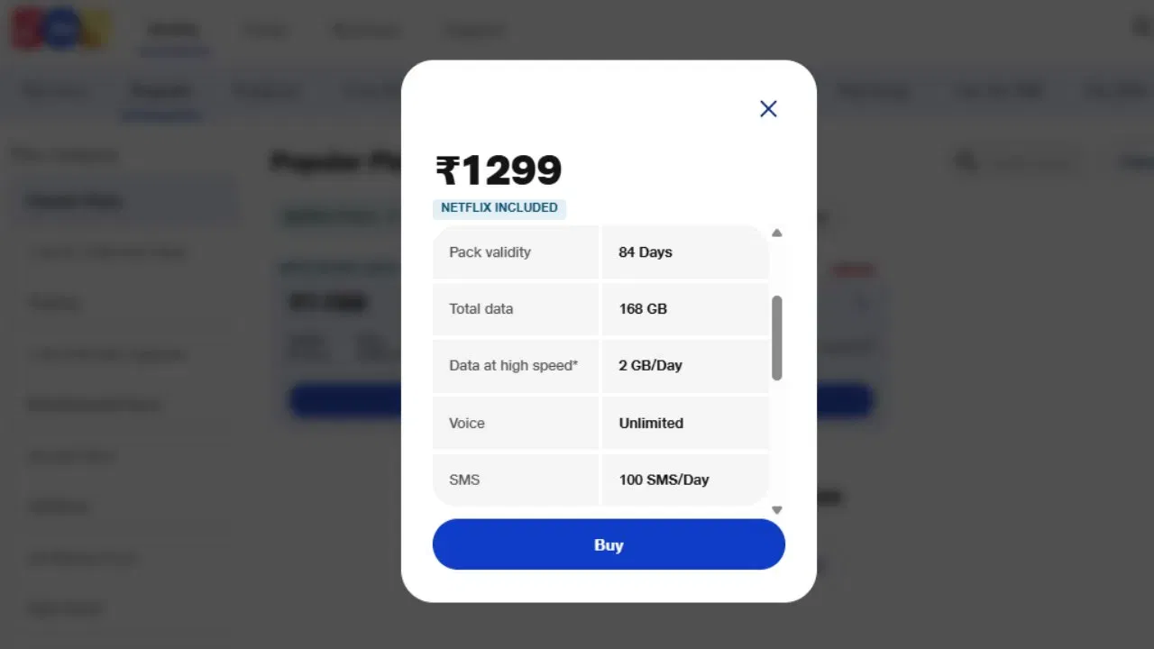 Jio 1299 Plan Validity: এই Jio প্লেনে 84 দিনৰ বৈধতা প্ৰদান কৰে আৰু প্ৰতিদিনে 2GB ত মুঠ 168GB ডাটা প্ৰদান কৰে। (ফটো: Freepik)