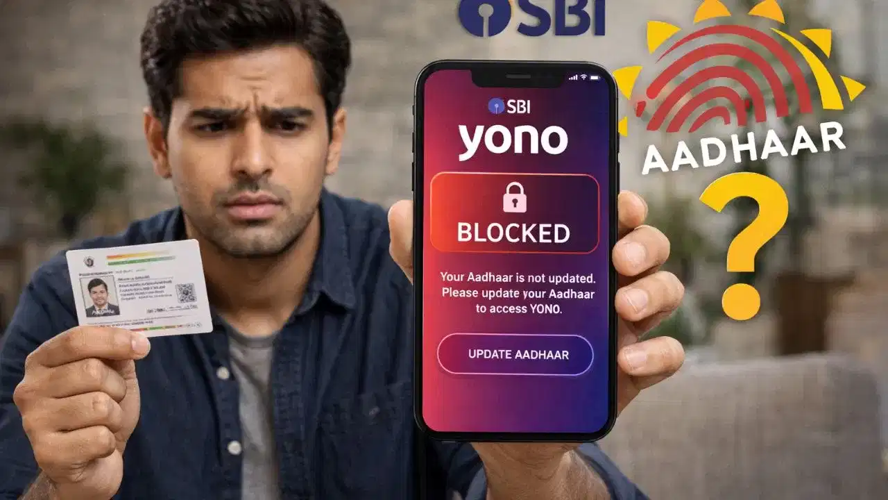 আধাৰ কাৰ্ড আপডেট নকৰিলে ব্লক হব নেকি SBI YONO app?