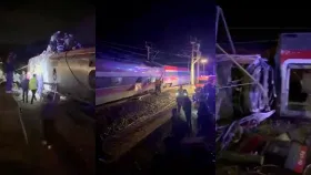 দুখন তীব্ৰবেগী যাত্ৰীবাহী ৰে’লৰ মাজত সংঘৰ্ষ, ২১ জনৰ মৃত্যু...